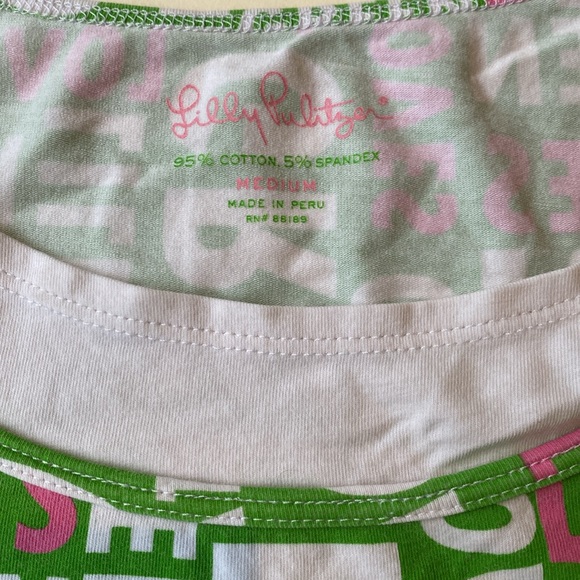 Lilly Pulitzer “Lilly Loves Green” Short-Sleeved Shirt - Picture 3 of 7